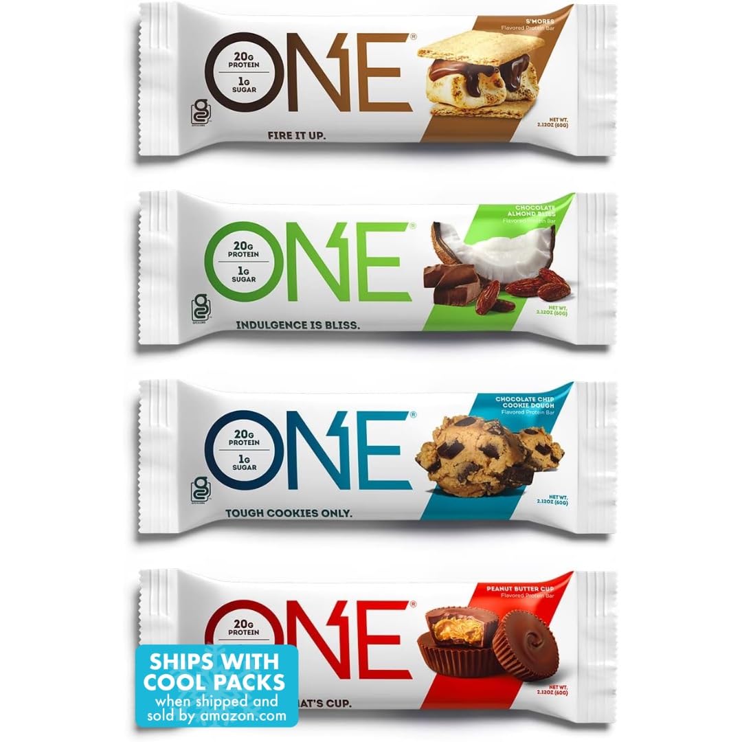 Barres protéinées ONE chocolat gourmand — snack sans gluten riche en protéines et faible en sucre, idéal en collation