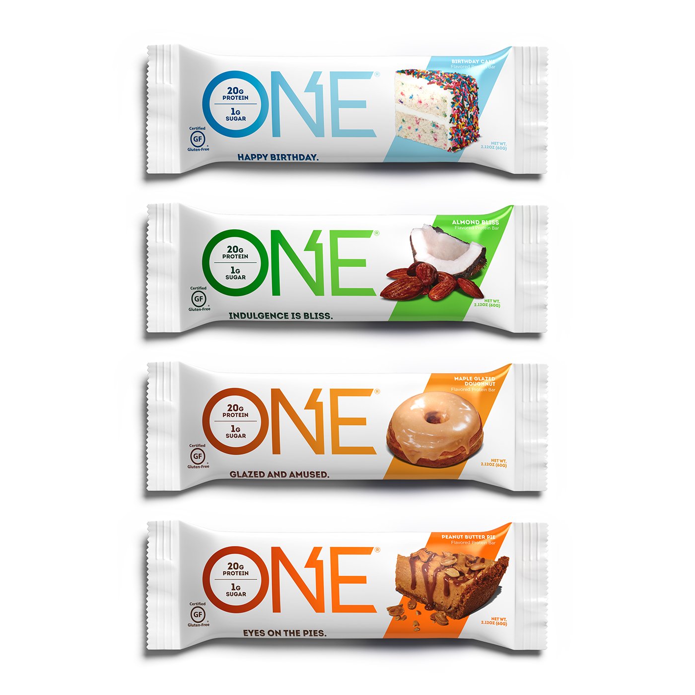 Barres ONE Protéine meilleures ventes en emballage pratique, à emporter.