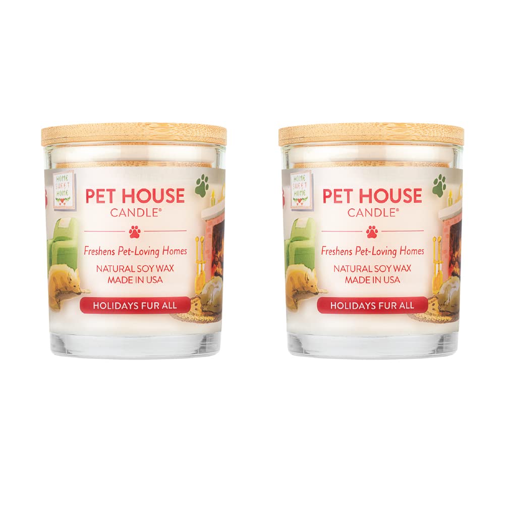 One Fur All bougie-pour-maison-animaux-epices-noel, ambiance chaleureuse et parfum festif.
