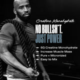 ONE OF ONE Creatine Monohydrate — verser une dose dans l’eau pour soutenir les efforts intenses.