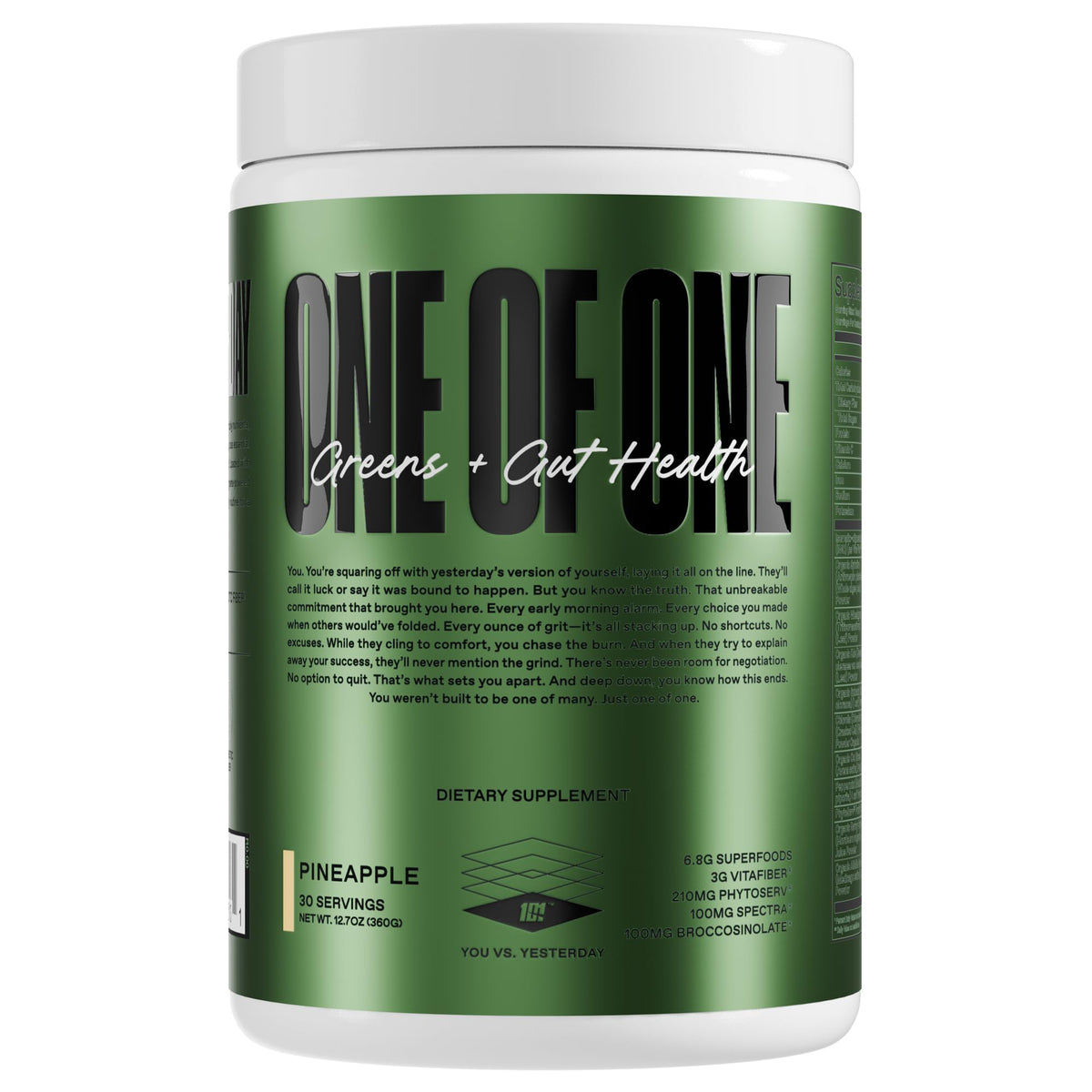 ONE OF ONE Poudre superaliments vertes, dose quotidienne pour énergie et digestion.