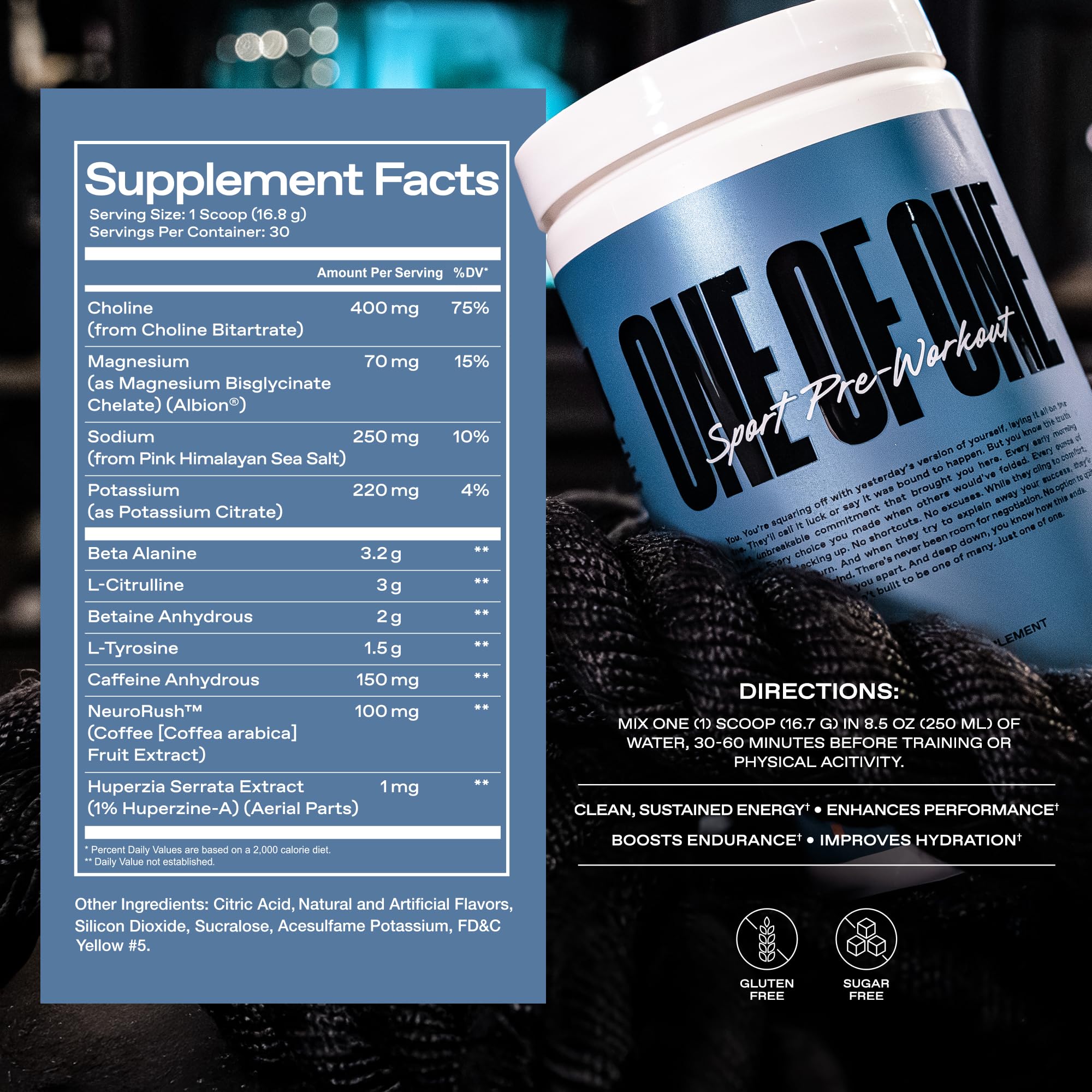 ONE OF ONE Sport Pre-Workout, énergie et focus pendant l'effort