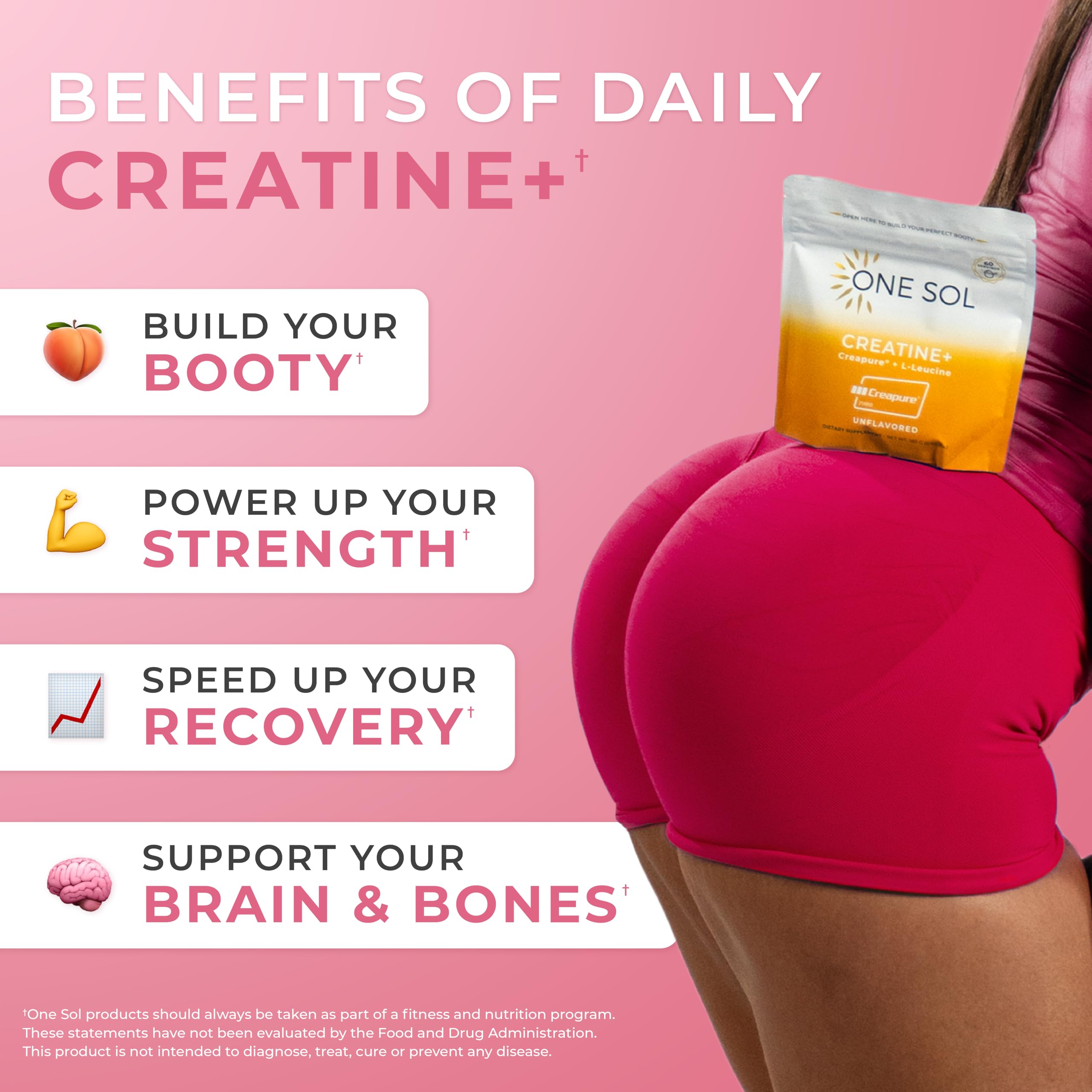 One Sol Creatine sachet saveur cerise acide, goût agréable après l’effort.