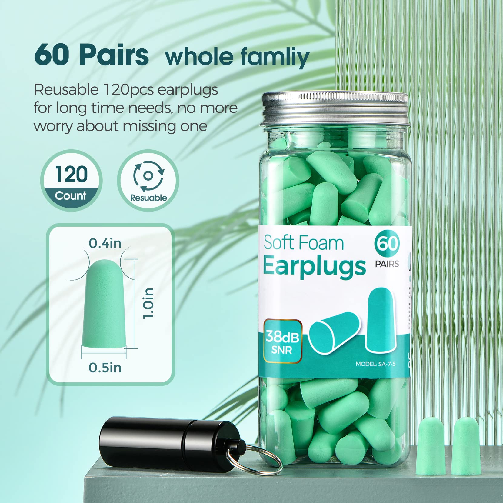 Onhear bouchons d’oreilles 38dB, réduction du bruit pour concentration.
