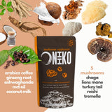 ONIIKO Café 5 Champignons – versez dans lait végétal pour latte crémeux