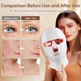 Masque ONLUKY rouge 120 LED pour une couverture faciale complète
