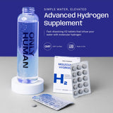 ONLY HUMAN tablettes hydrogène eau avec magnésium pour hydratation équilibrée.
