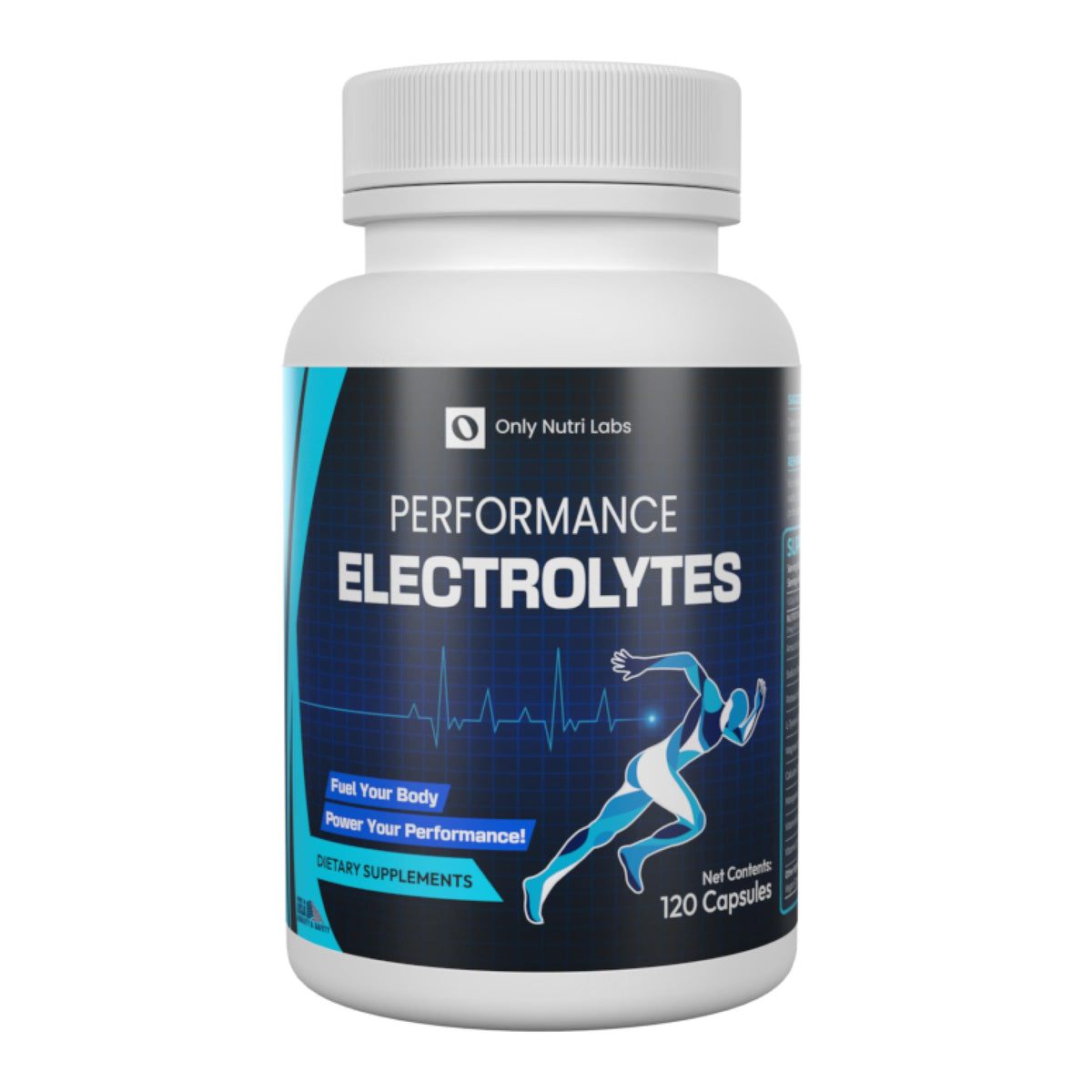 Only Nutri Labs, bouteille d'électrolytes sans sucre pour hydratation quotidienne.