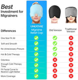 ONLYCARE Migraine Relief Cap bleu : thérapie froid ou chaud sur zones sensibles.