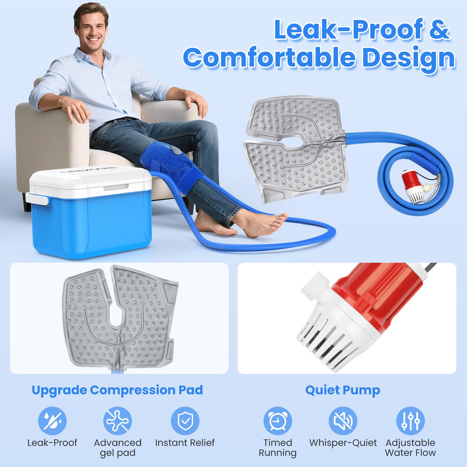 ONLYCARE coussin anti-irritation durable assure un confort prolongé.