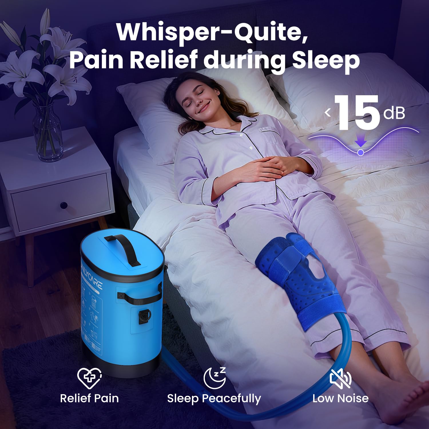 ONLYCARE coussin-refroidissement grand: contact peau confortable et relief local