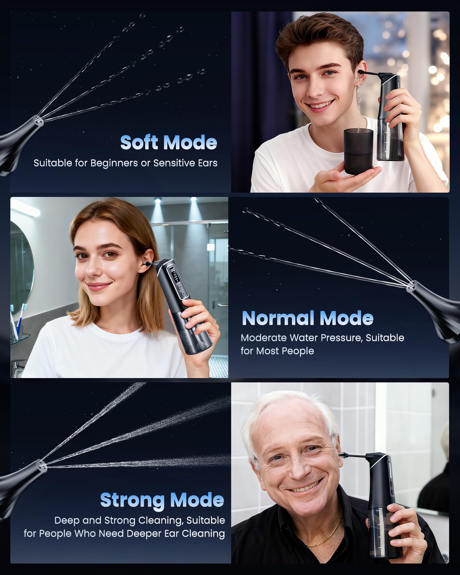 ONLYCARE étanche IPX7 permet l'utilisation sous la douche en sécurité.