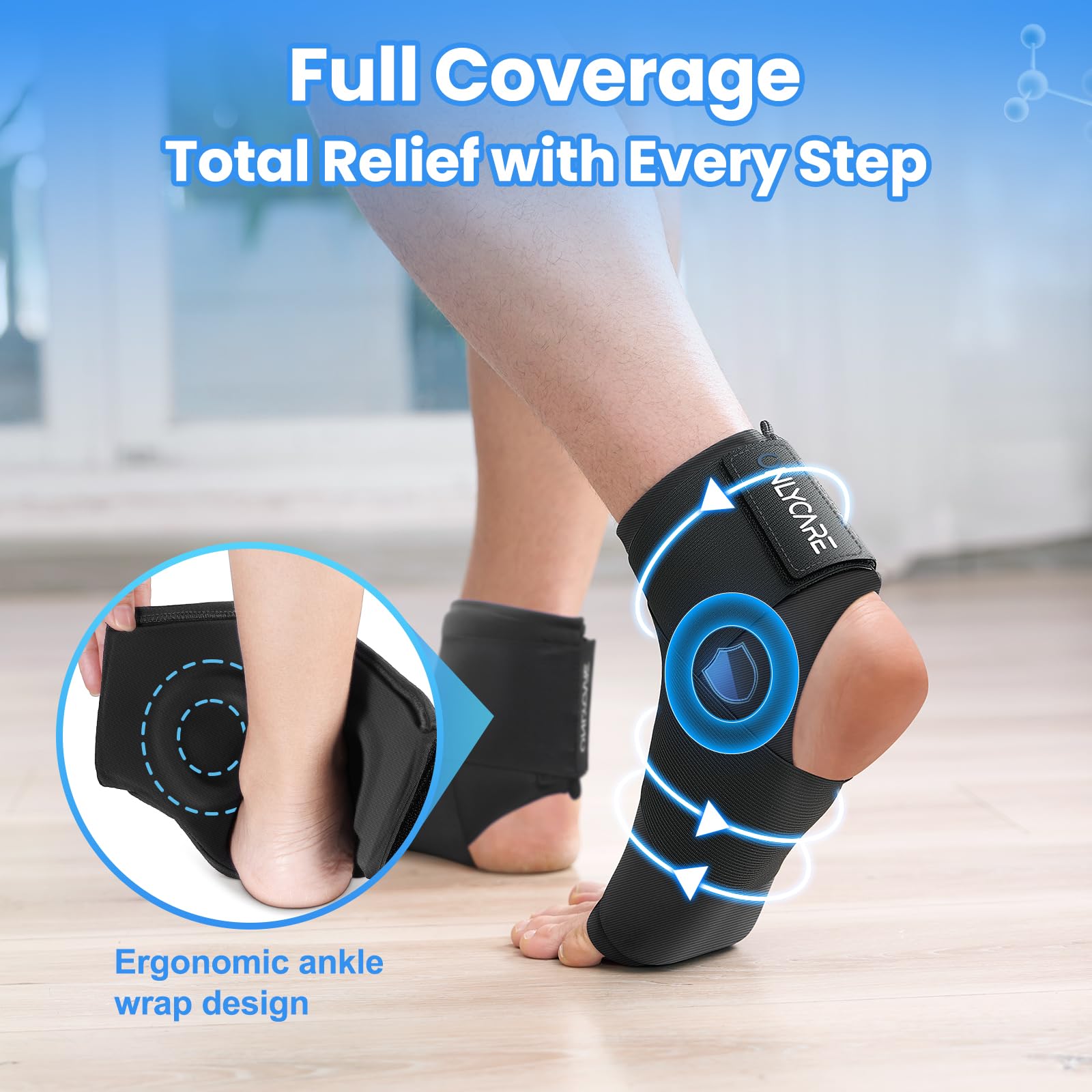 Onlycare matelas lycra confort cheville : peau douce et confort optimal.