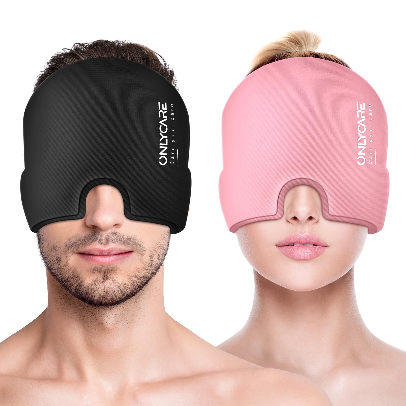 ONLYCARE Migraine Cap – cap gel refroidissement pour soulagement ciblé et durable.