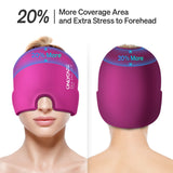 ONLYCARE Migraine Relief Cap couverture frontale et tempes pour zones ciblées
