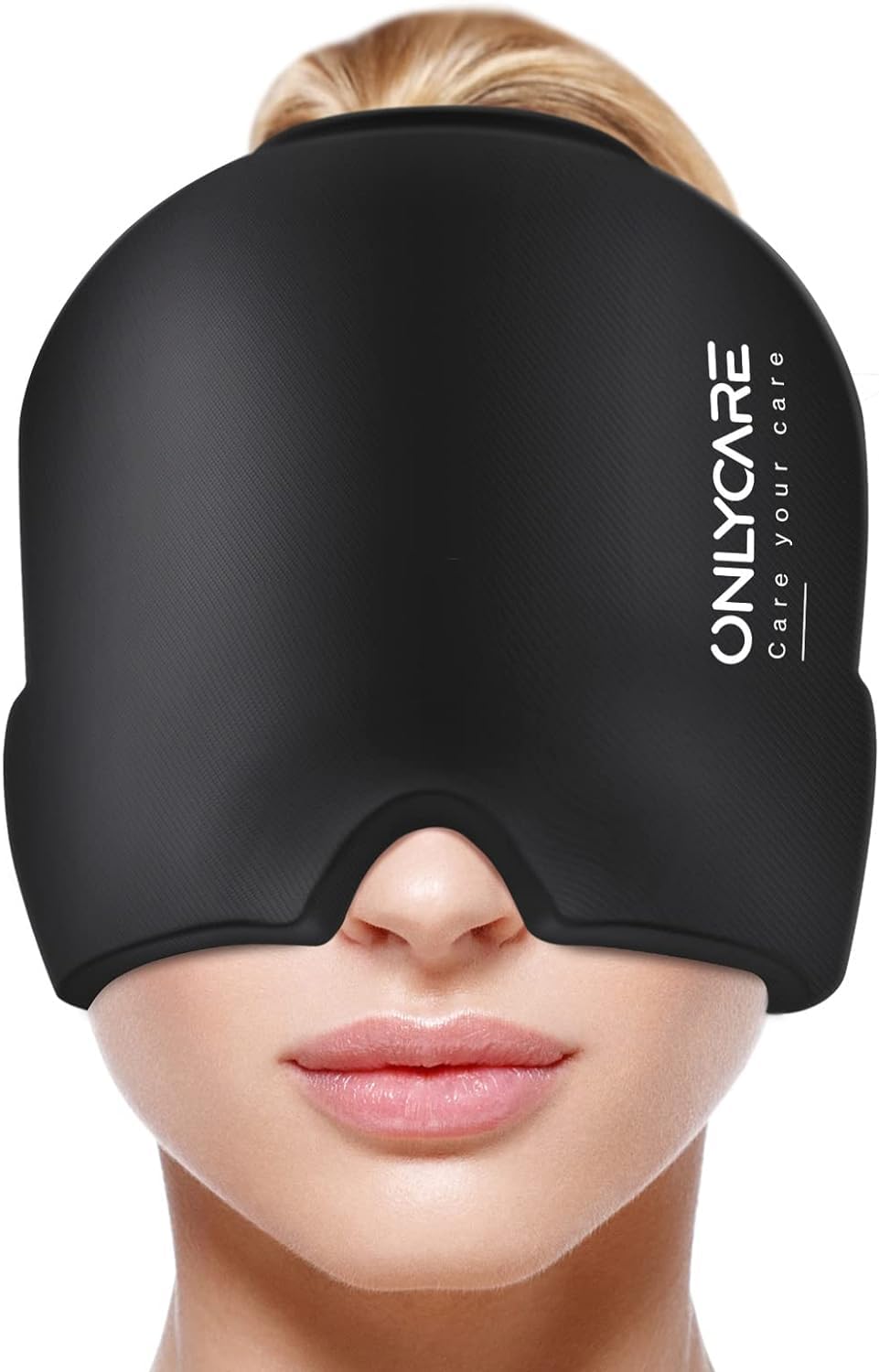 ONLYCARE Migraine Relief Cap montre le design ergonomique pour un confort durable.