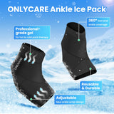 Onlycare mise en place simple cheville : enfiler et fixer facilement.