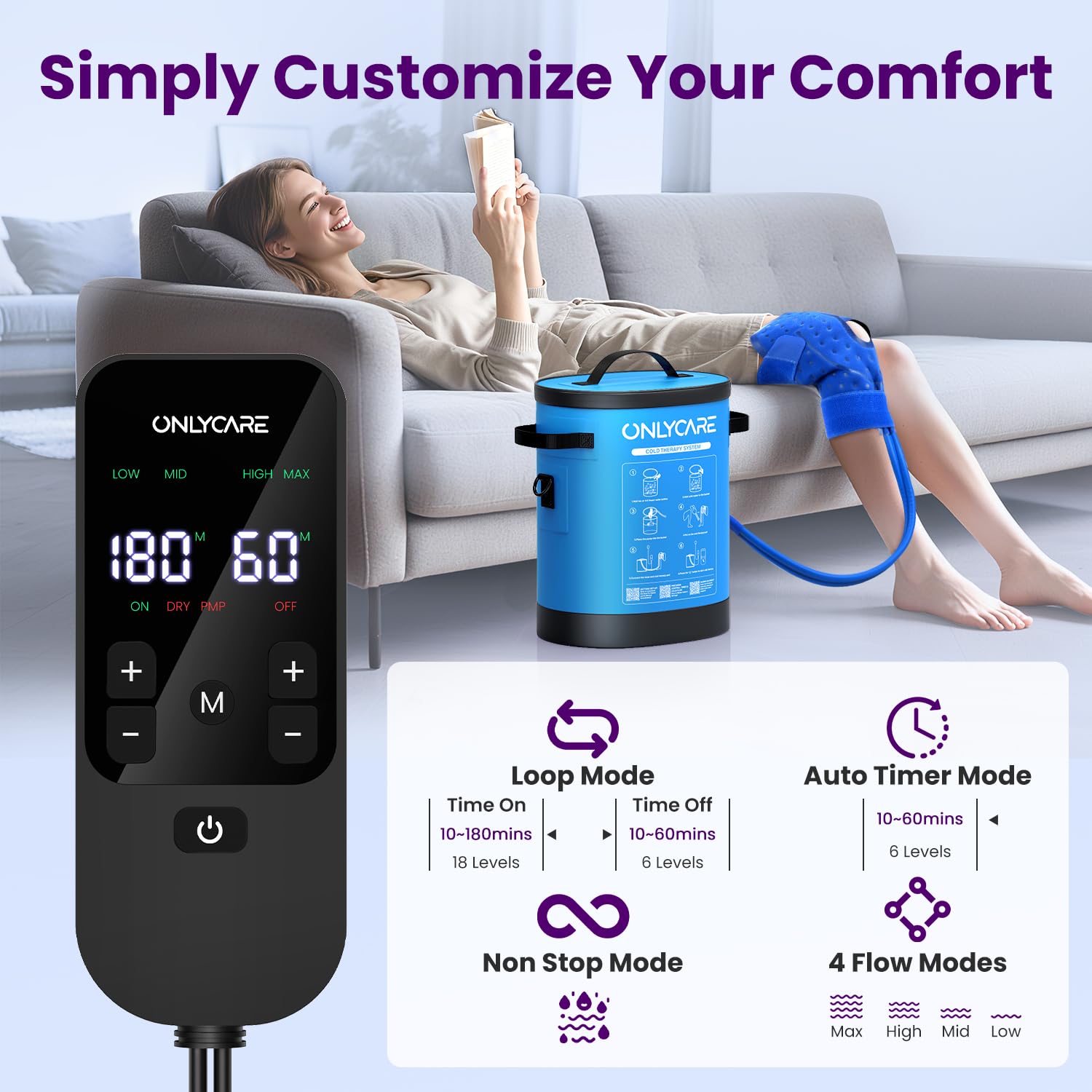 ONLYCARE pompe silencieuse: fonctionnement discret pour travail ou repos