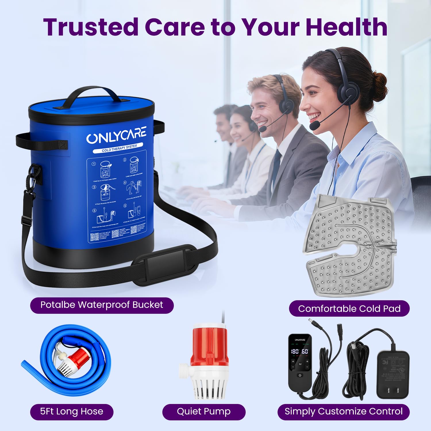 ONLYCARE utilisation domicile et bureau – thérapie froide pratique