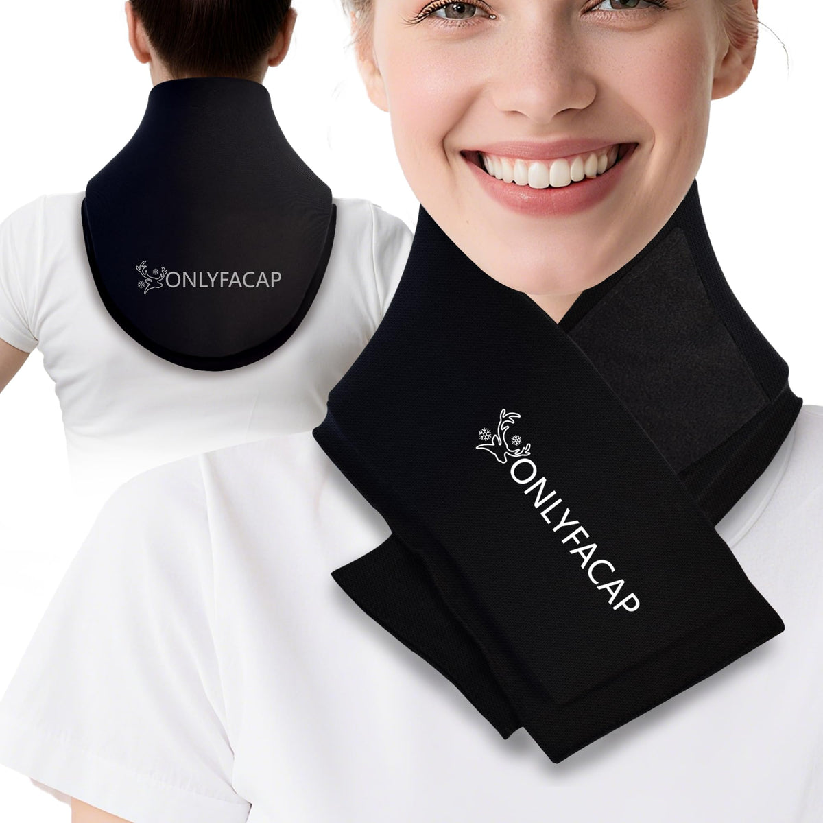 ONLYFACAP – compresse glace nuque flexible qui s’adapte au cou pour un confort ciblé.