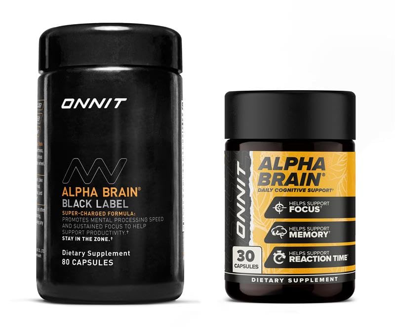 ONNIT Alpha Brain bouteille - concentration potentielle et clarté mentale