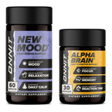 ONNIT Alpha Brain – bouteille, soutien cognitif et concentration potentielle.