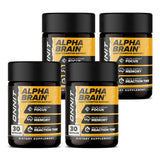 ONNIT Alpha Brain: capsules dans la boite, soutien potentiel à la concentration.