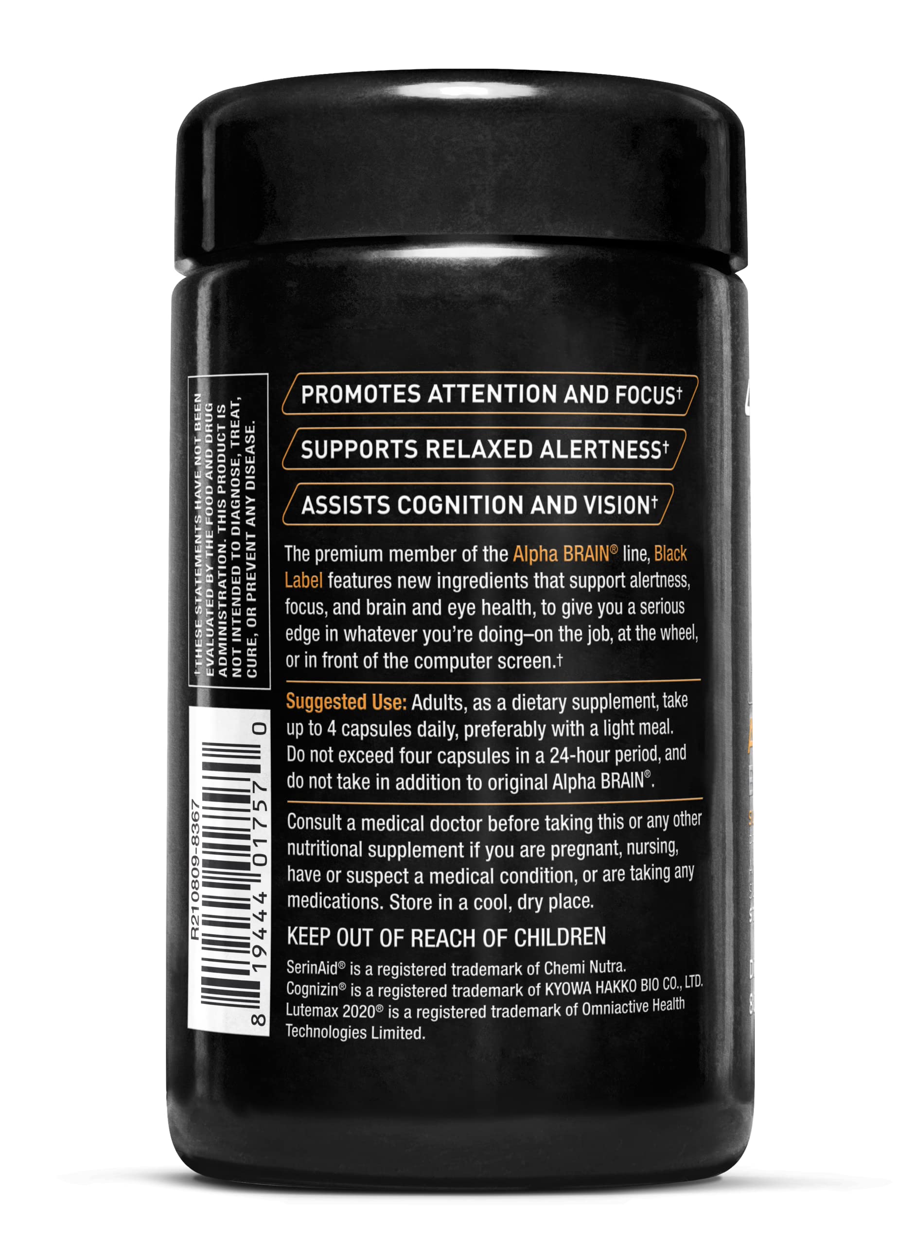 ONNIT Alpha Brain concentration-au-travail - soutien pour les tâches exigeantes