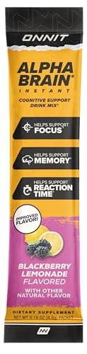 ONNIT Alpha Brain Instant, verre-eau-froide, boisson rapide pour rester alerte