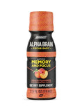 ONNIT Alpha Brain Shot pêche – bouteille ouverte révèle sa couleur pêche