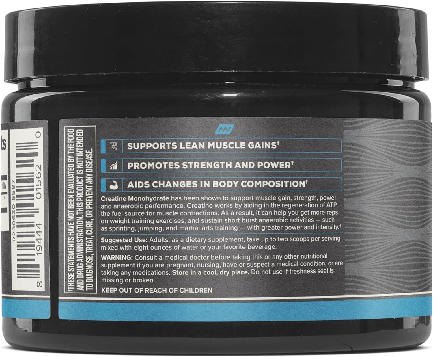 ONNIT Créatine Monohydrate Poudre emballage triple, trio pratique pour votre entraînement.