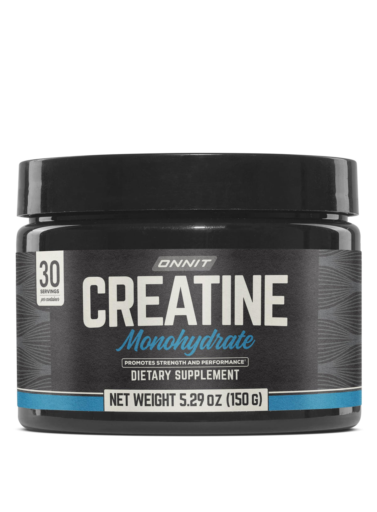 ONNIT Créatine Monohydrate Poudre emballage clair et compact, prêt pour usage quotidien.