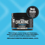 ONNIT Créatine Monohydrate Poudre préparation rapide pour utilisation pratique.