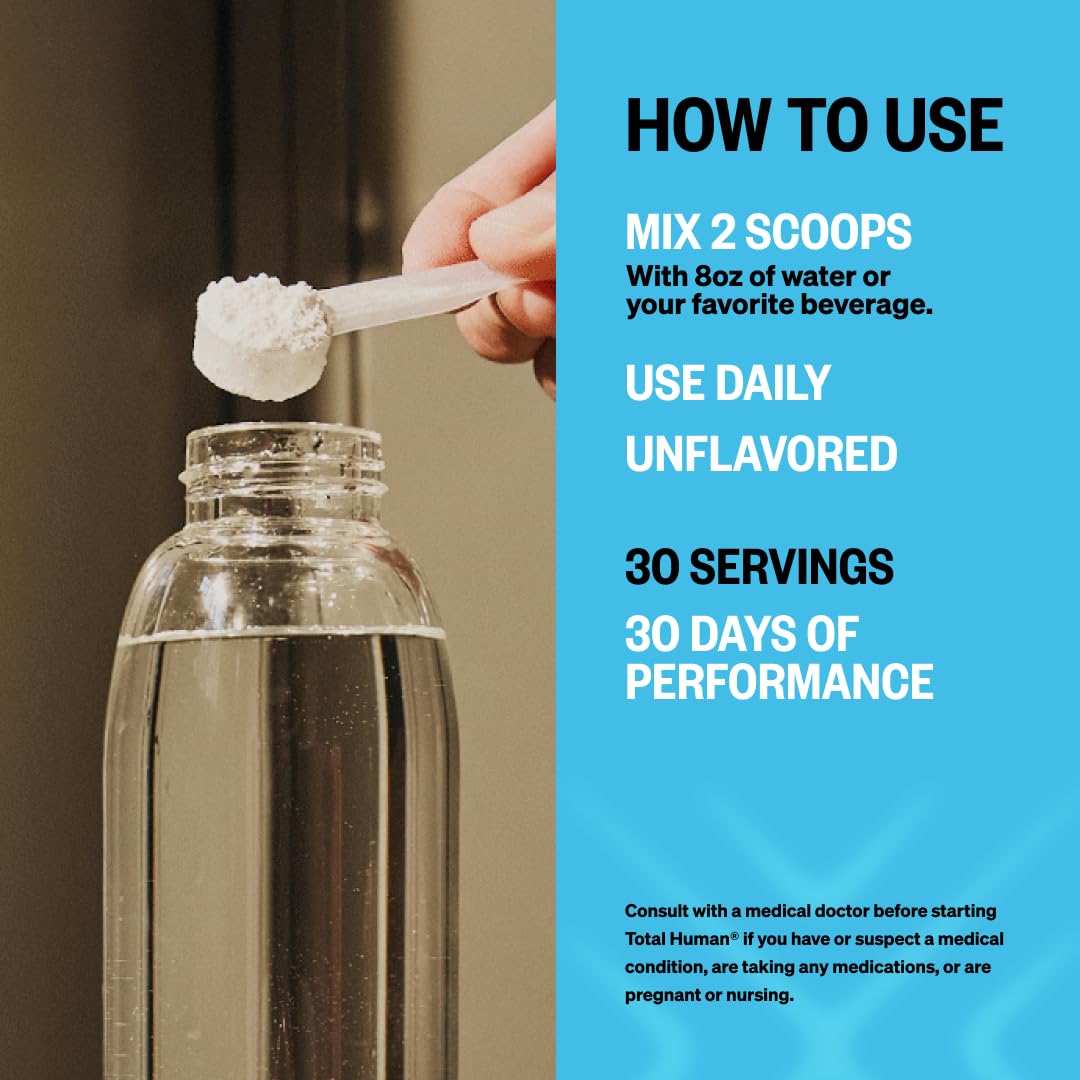 ONNIT Créatine Monohydrate Poudre dans verre eau, mélange rapide et neutre en goût.