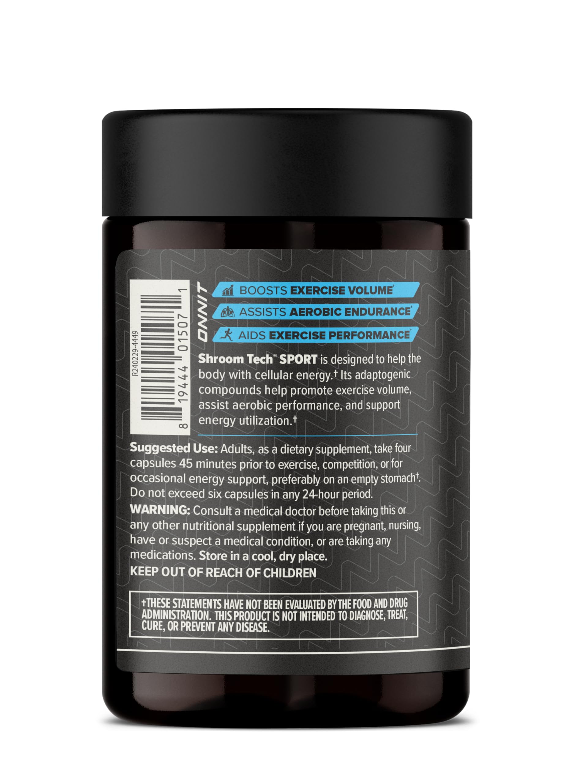 Etiquette Non-GMO Onnit: logo et informations qualité