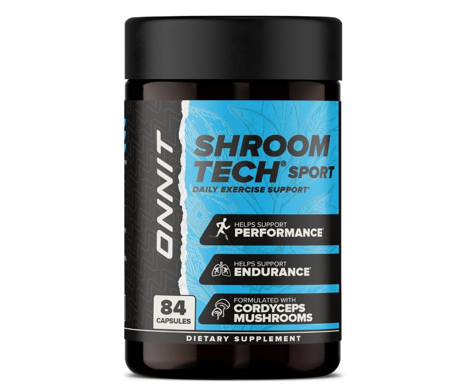ONNIT Shroom Tech SPORT, emballage ouvert montrant les gélules.