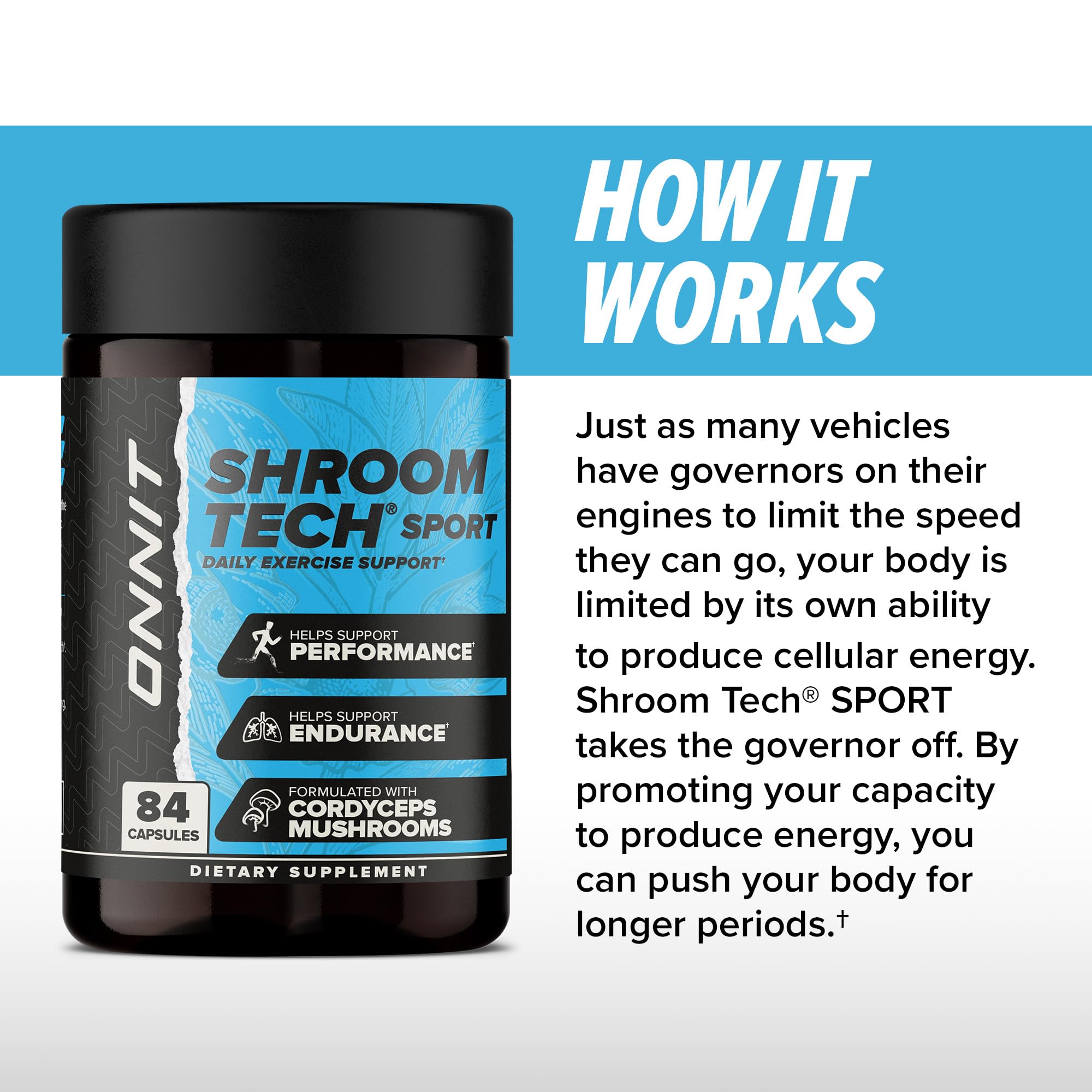 ONNIT Shroom Tech SPORT, pré-entraînement sans stimulants.