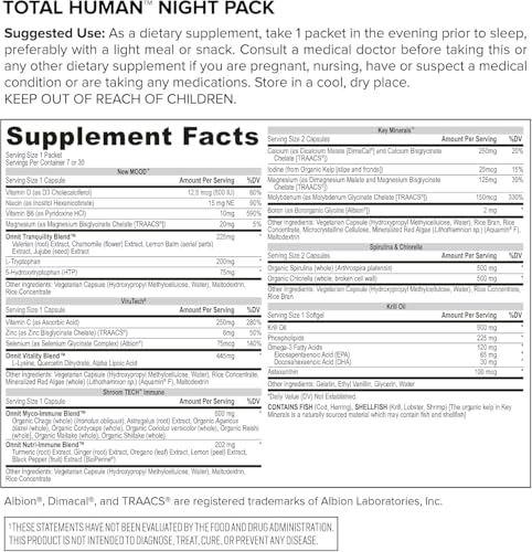 ONNIT Total Human santé quotidienne avec soutien nutritionnel.