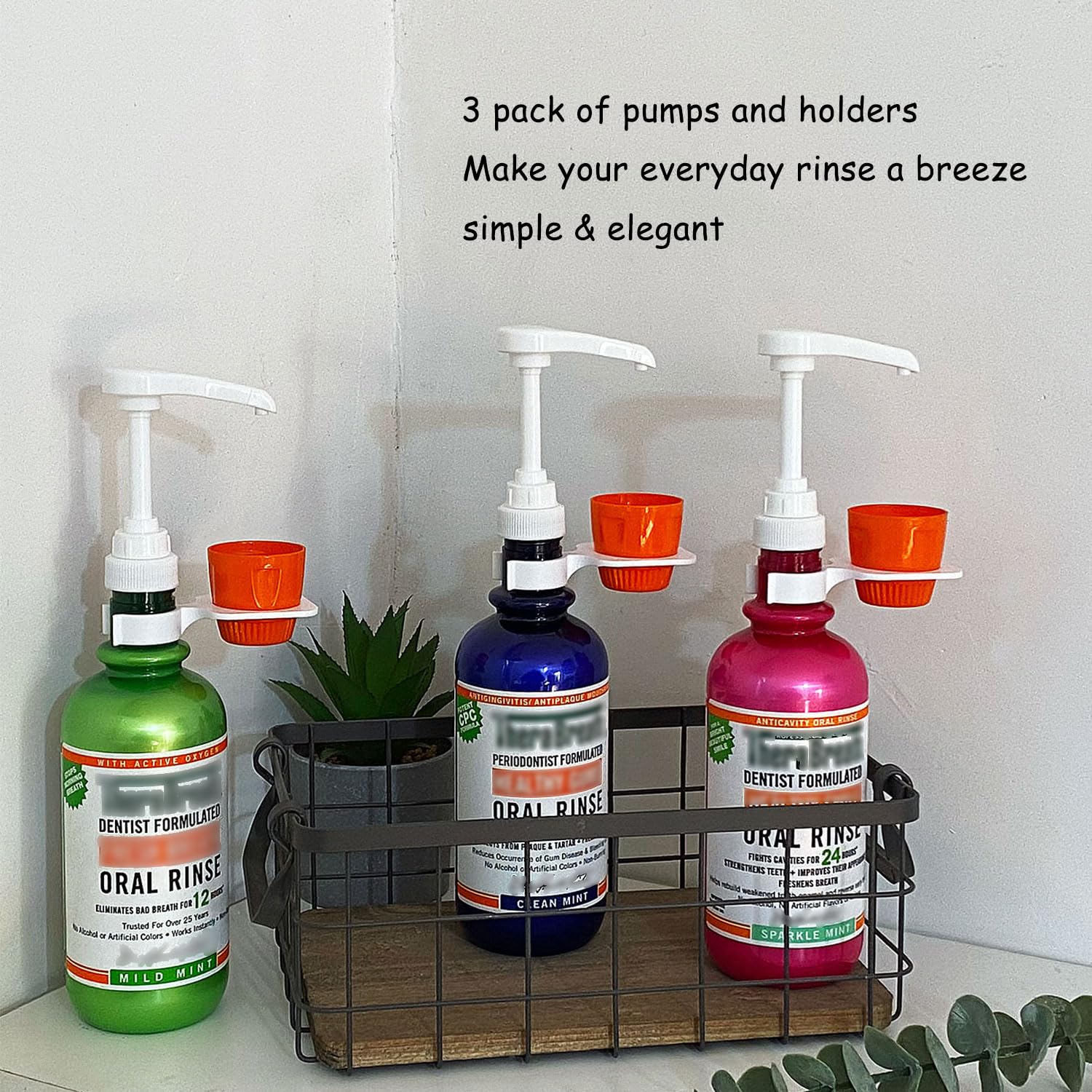Support conçu pour bouteille 16 oz, gobelet intégré inclus.