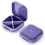 ONTERATE boîte pilules voyage compacte avec 4 compartiments pour une organisation pratique.