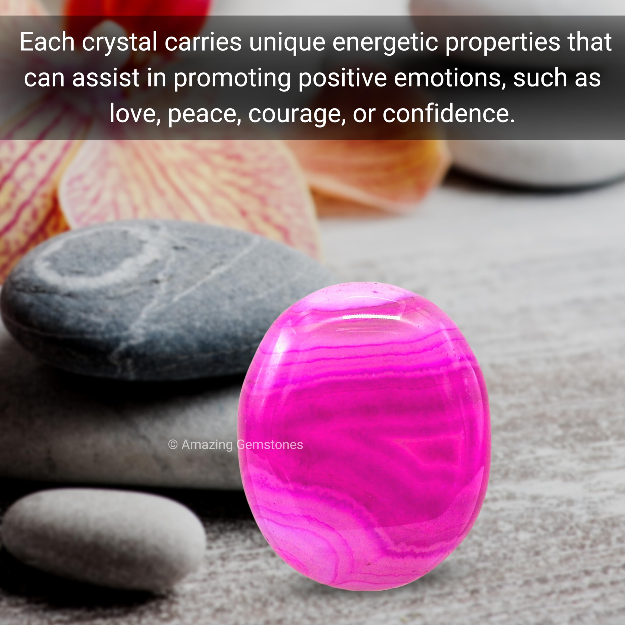 Amazing Gemstone cadeau-noel onyx-rose pour femmes et hommes.