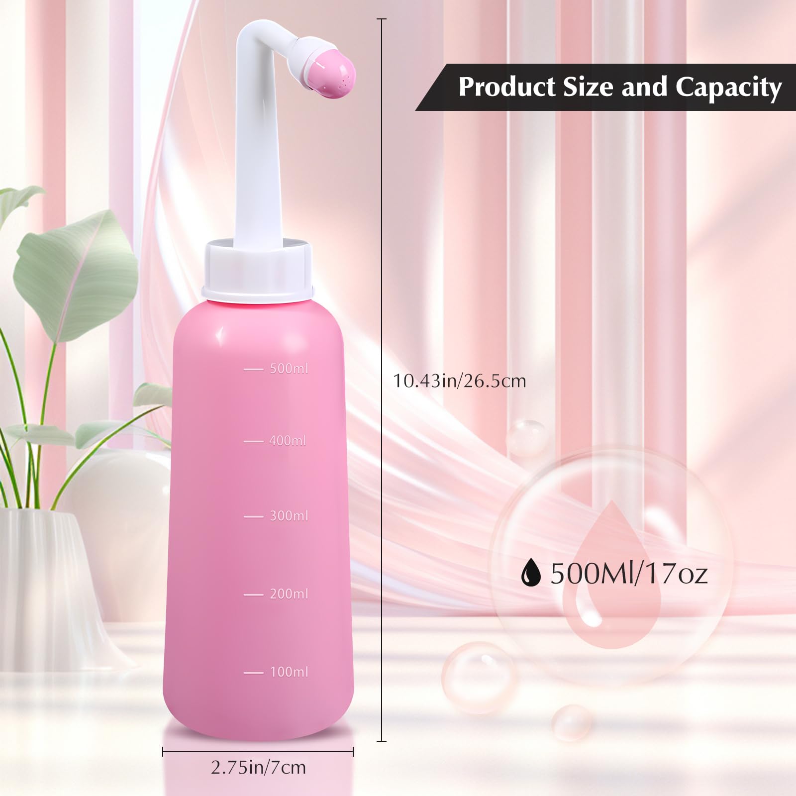 Bidet portatif OOCOME 500 ml, nettoyage intime rapide en déplacement.