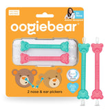 oogiebear double embout nez et oreilles en rose-seafoam, pratique et sûr