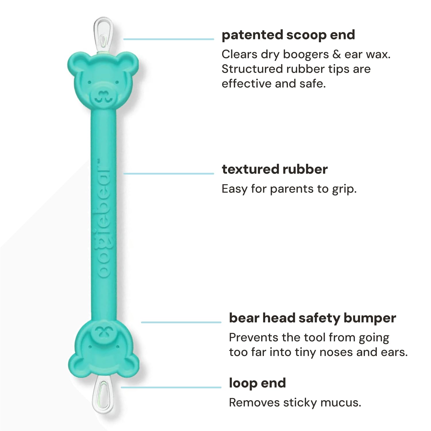 oogiebear embout loop pour retirer mucus collant du nez