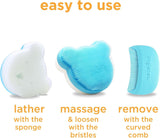 Nettoyage et sechage simples avec l'eponge oogiebear, soin rapide.