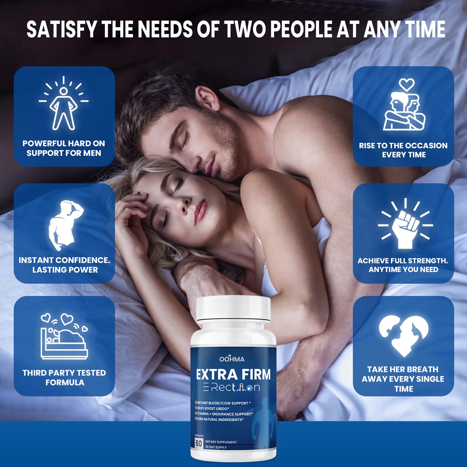 Oohma epimedium extrait capsules: soutien lié au confort et à la vitalité.