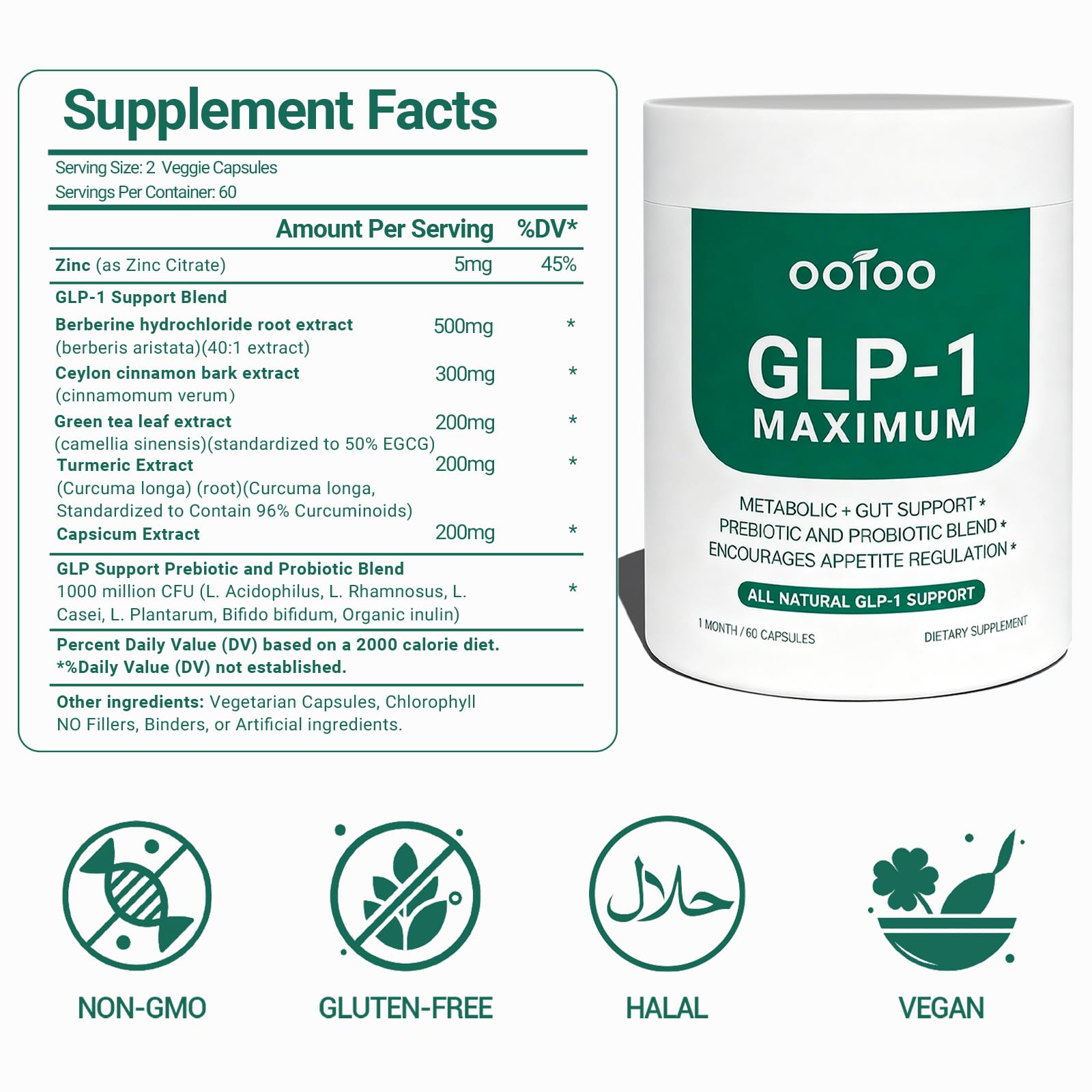 ooioo GLP-1 : capsules véganes faciles à prendre