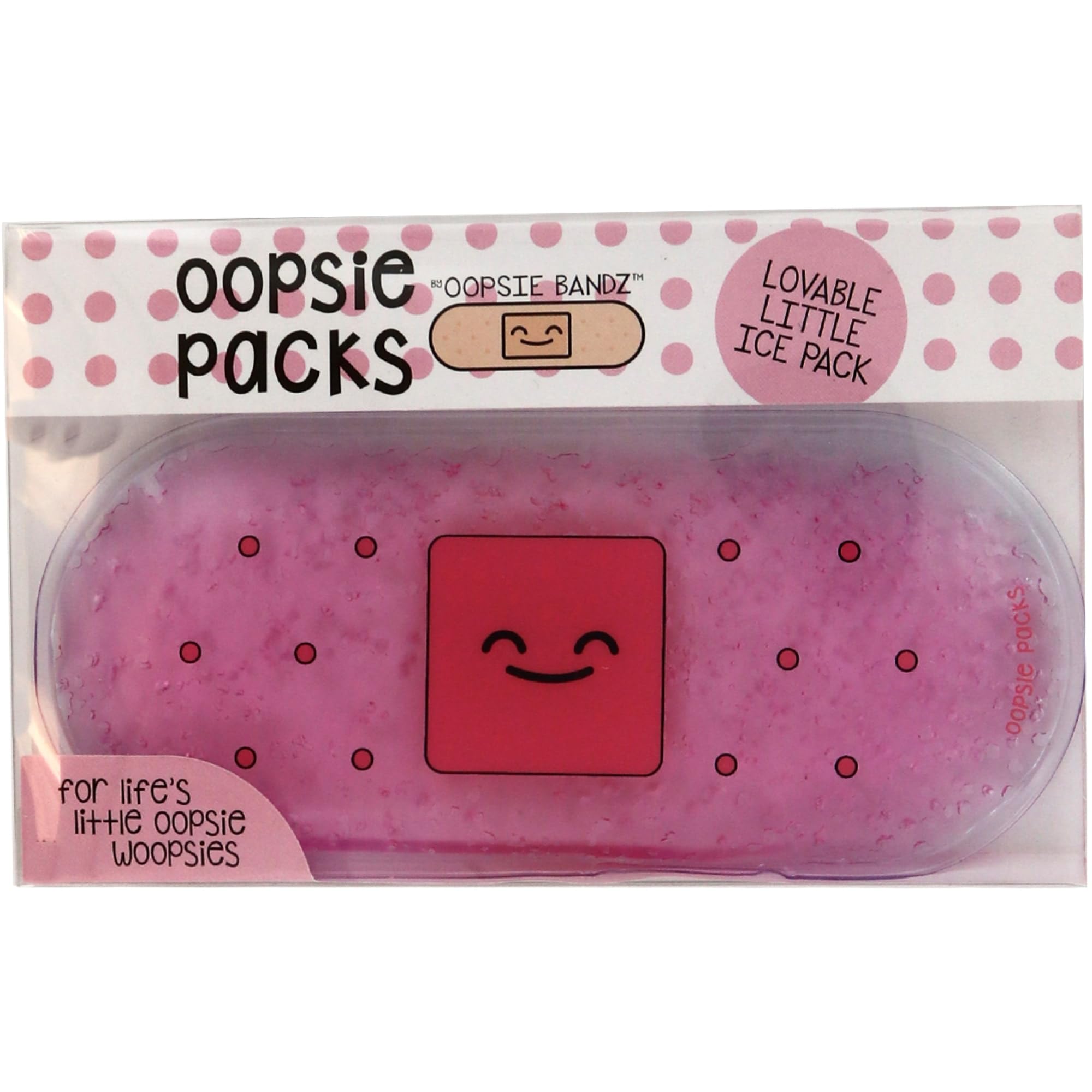 Oopsie Packs gel, couleurs variées, adapté pour les enfants.