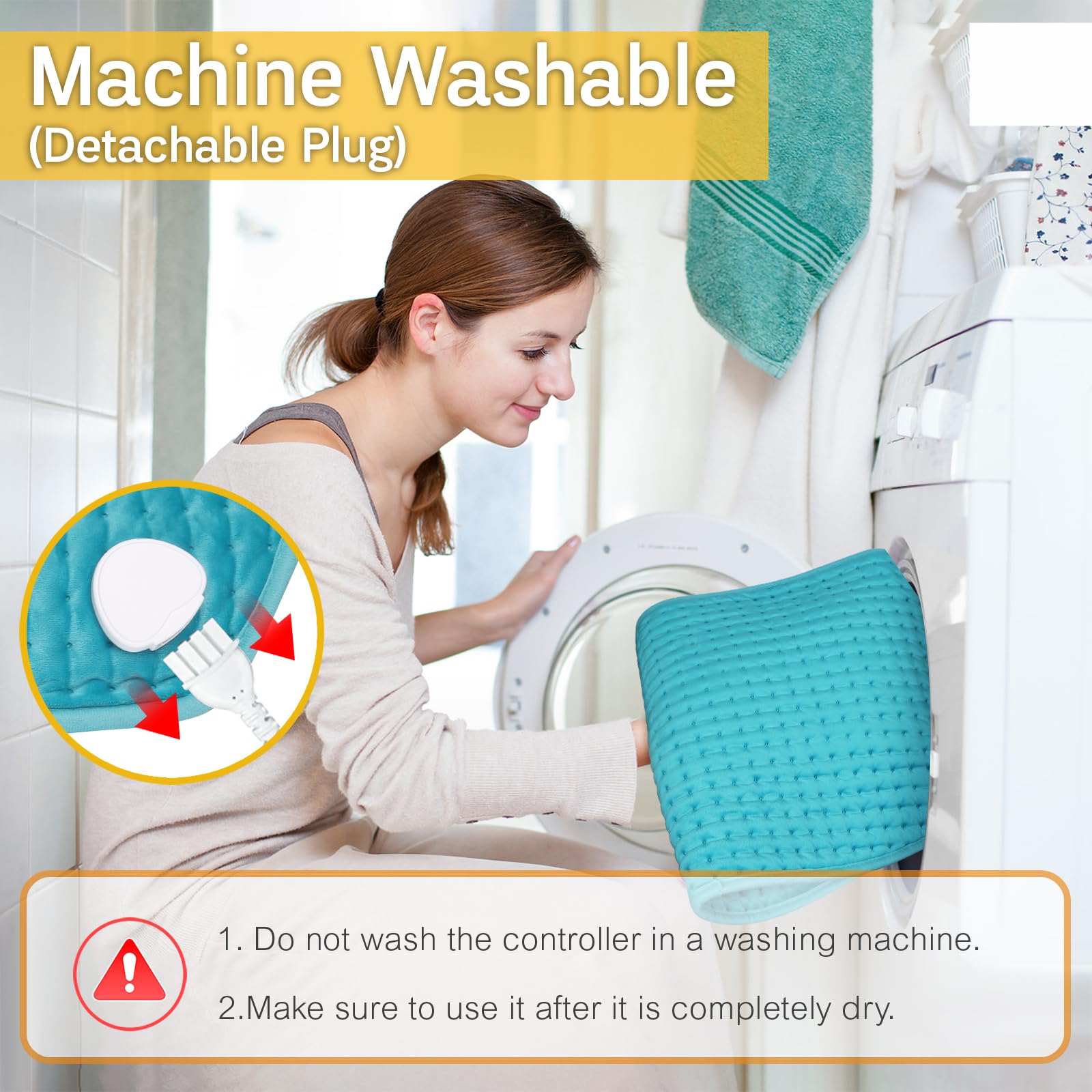OOTWAG lavage en machine facilité après déconnexion du cordon.