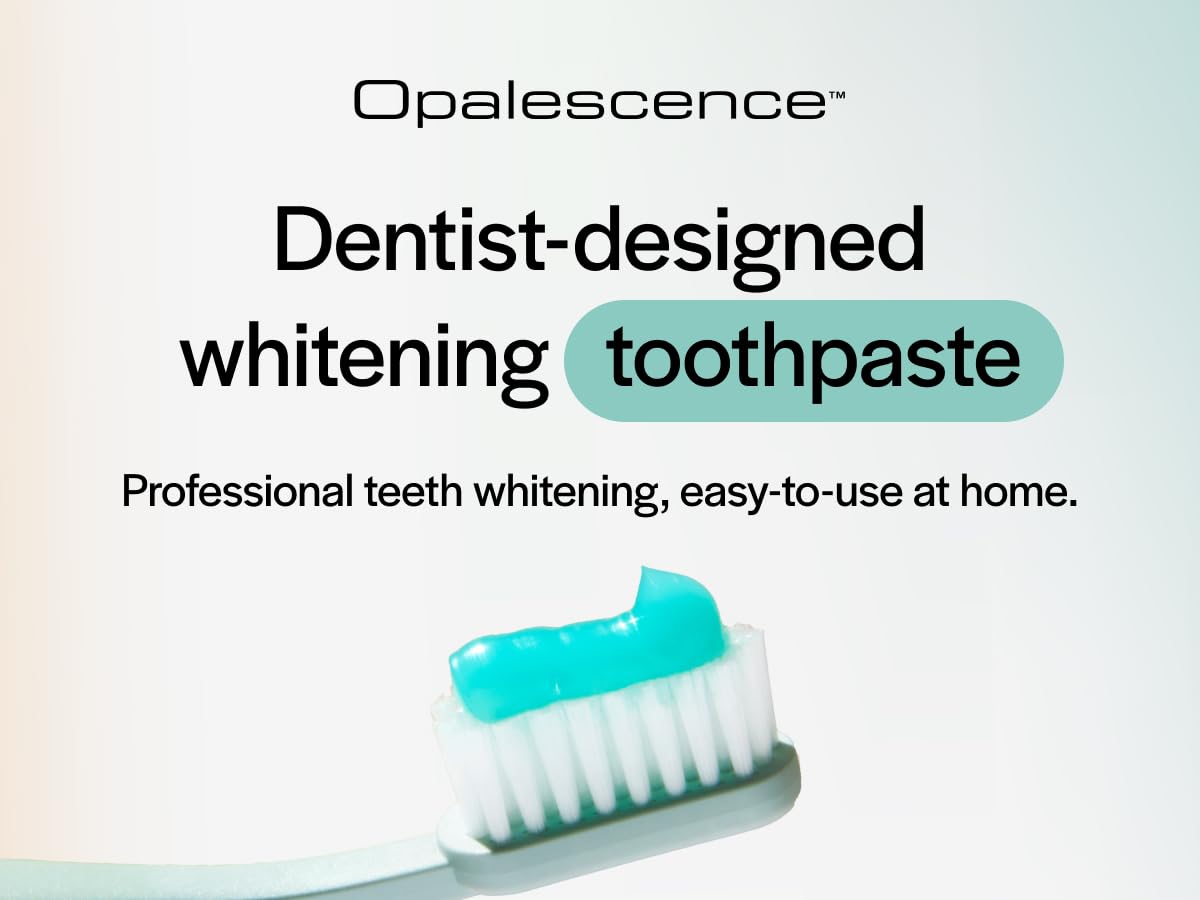 Opalescence dentifrice menthe fraîche, arôme frais pour une haleine longue durée.